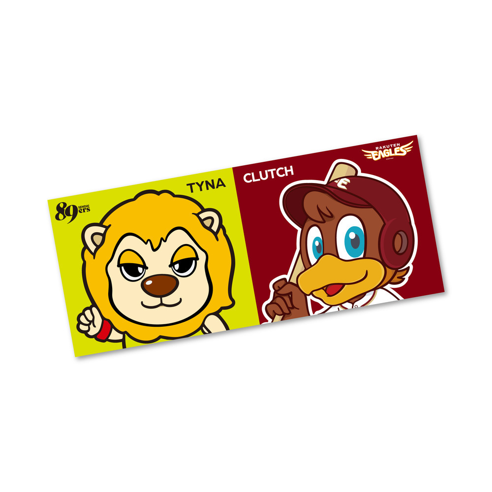 仙台89ERS&times;楽天イーグルス コラボタオル 2025-26(ティナ&times;クラッチ) 詳細画像 1カラー 1